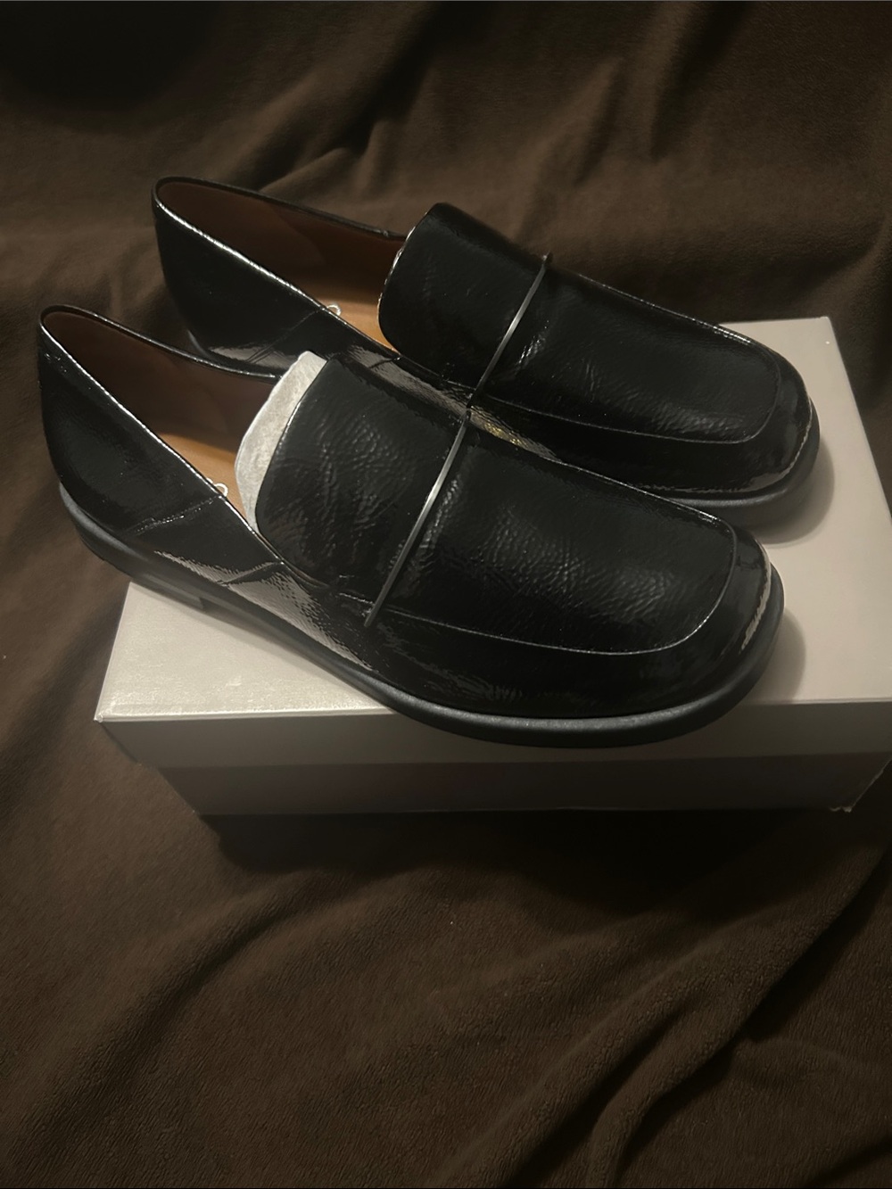 Classic Black Leather Penny Loafers - women